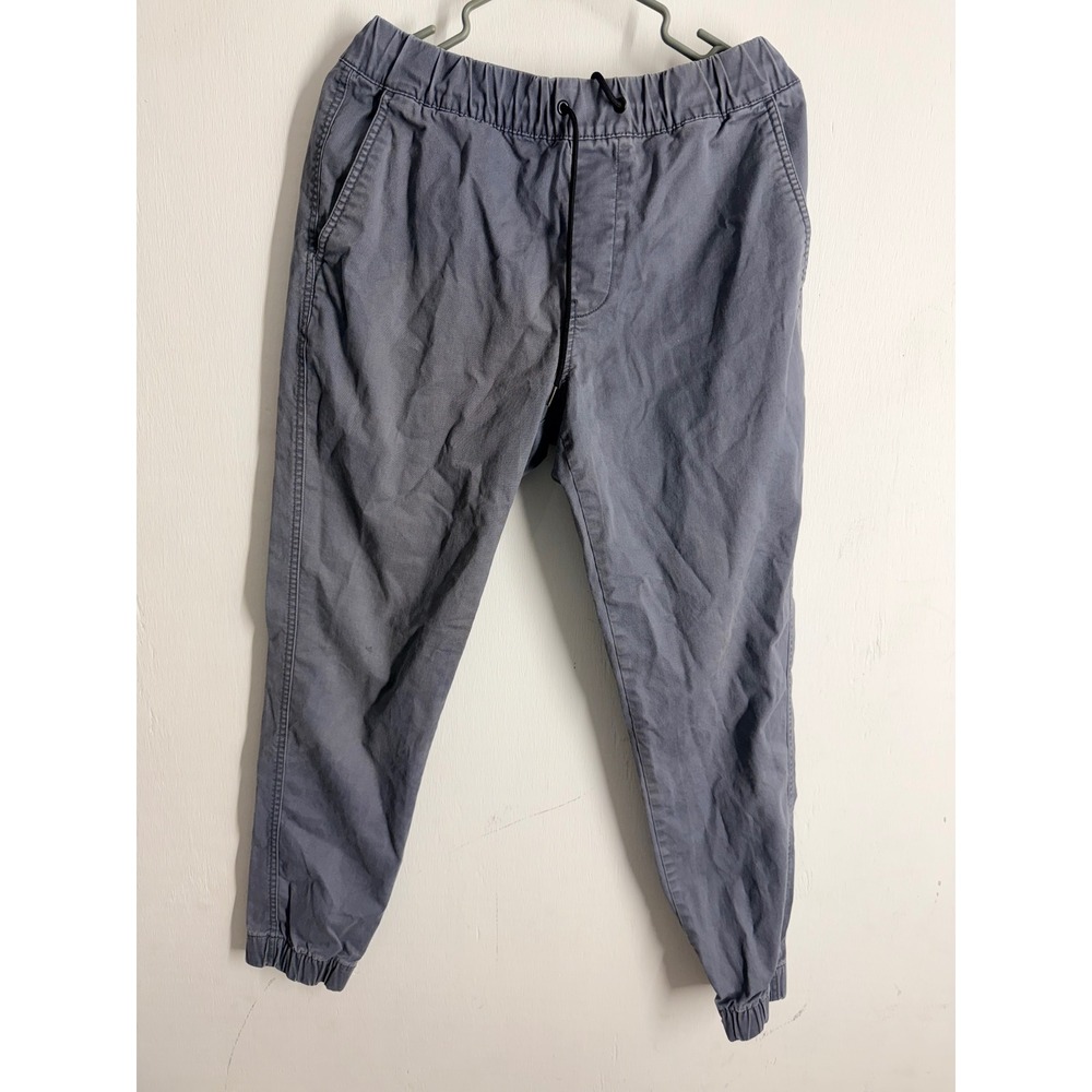 Old Navy Modern Jogger Pants Mens Medium Blue Gray Built-In Flex Stretch Tapered